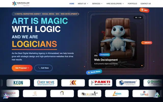 Kaushalam Technology website