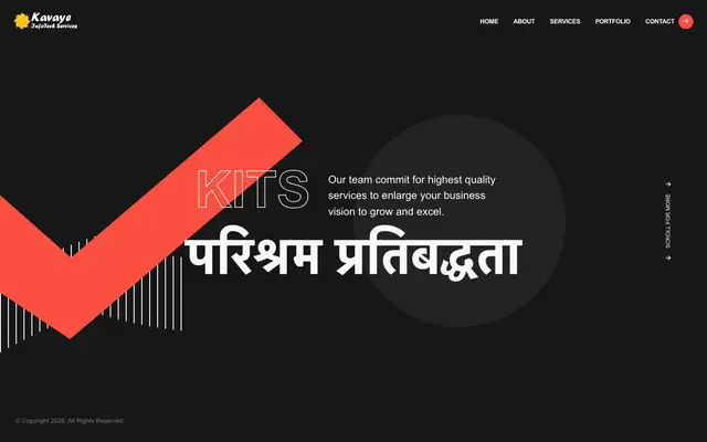 Kavaye InfoTech Services website