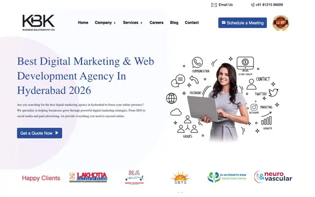 KBK Business Solutions website