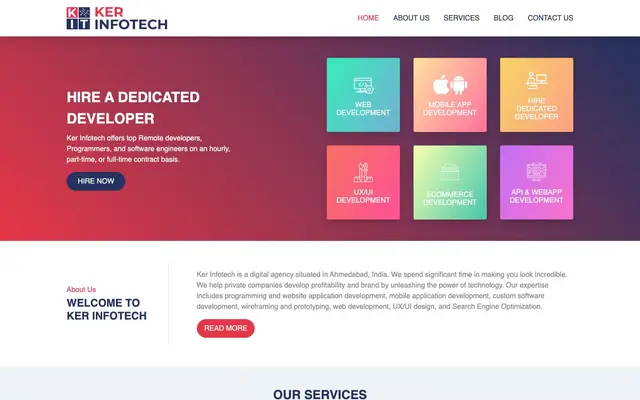 Ker InfoTech website