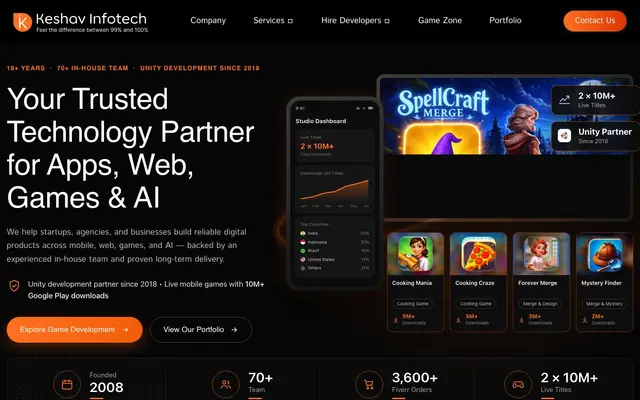 Keshav Infotech website