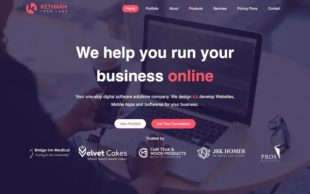 Sivadass Web Studio website