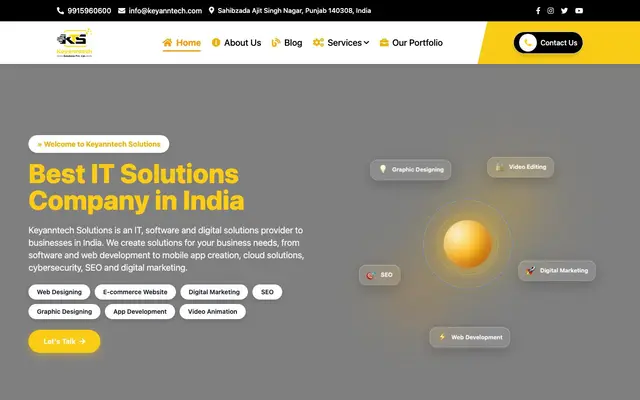 Keyanntech Solutions website