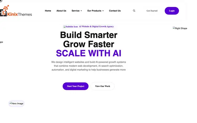 Kinix Digital website