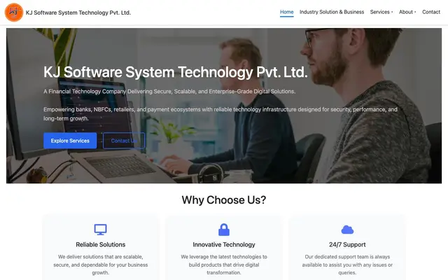 KJ Software System Technology Private Limited website