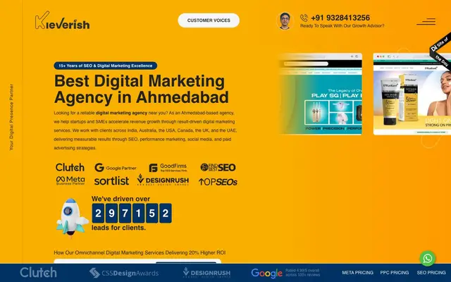 Kleverish SEO Company website