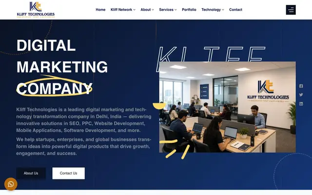 Kliff Technologies website