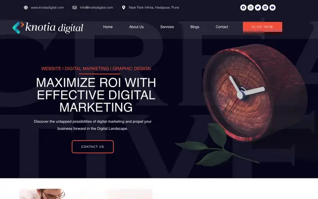 Knotia Digital Technologies website