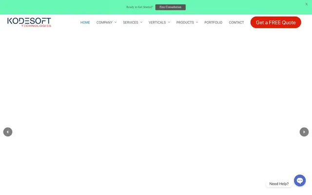 Kodesoft Technologies Pvt Ltd website