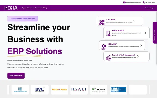KOKA Software Technology website