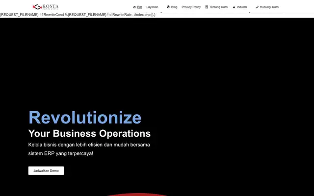 ERP SOFTWARE INDONESIA | KOSTA CONSULTING | PT INOVASI TEKNOLOGI TERINTEGRASI website