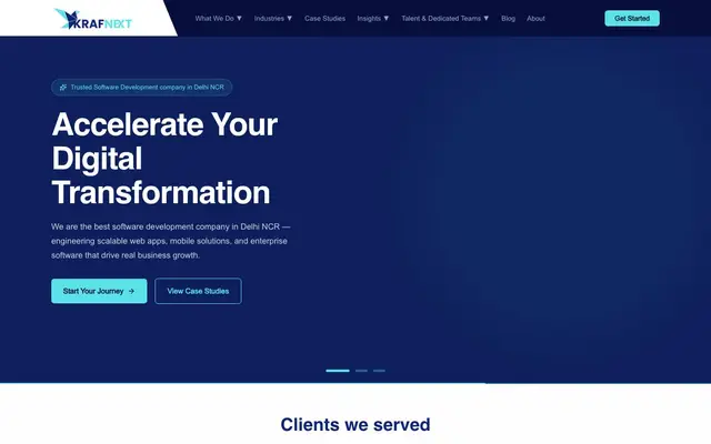KrafNext website