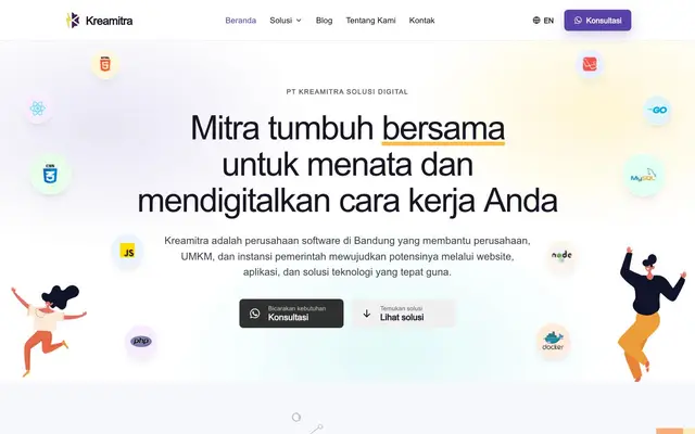 PT Kreamitra Solusi Digital website