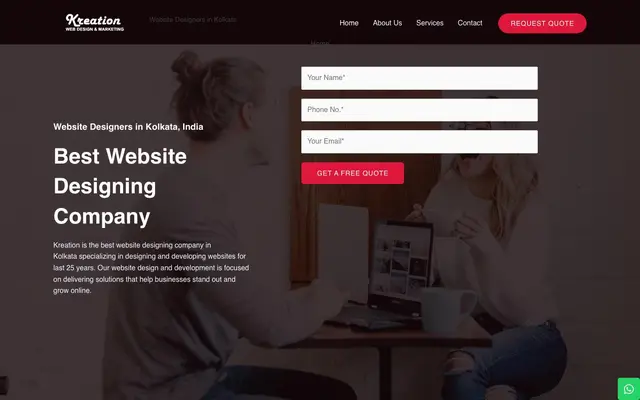 KREATION - Website Design, Web Development & Digital Marketing (SEO) website
