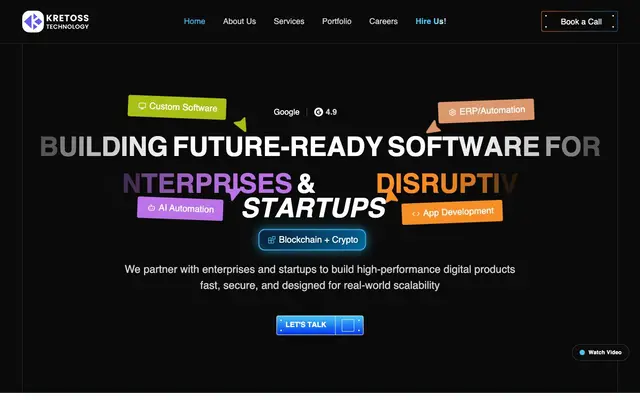 Kretoss Technology website