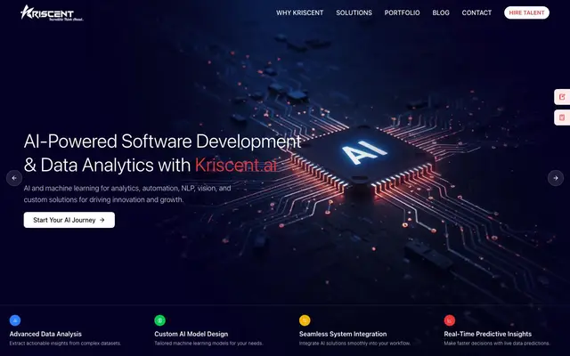 Kriscent Techno Hub Pvt. Ltd website