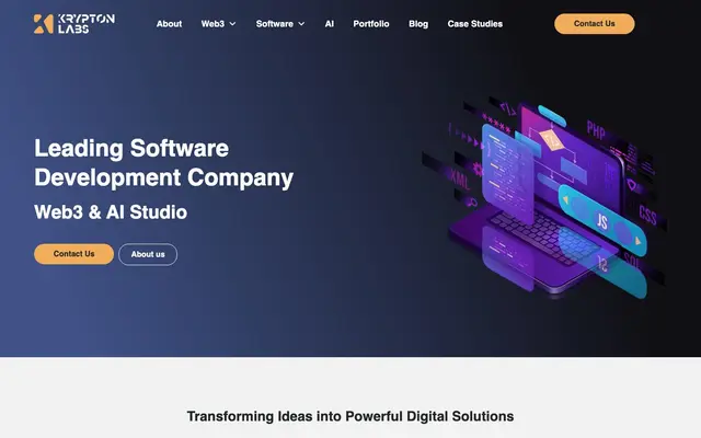 Krypton Labs website