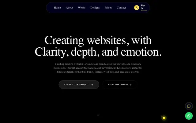 Ktisma Web Development website