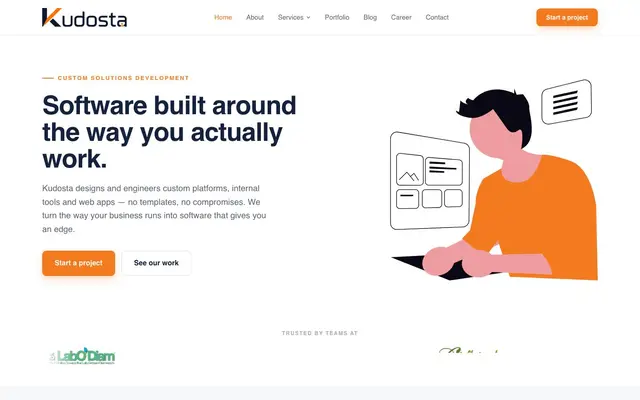 Kudosta Solutions LLP website
