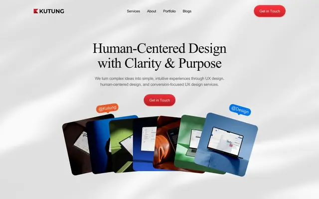 KUTUNG DESIGN LABS - UX/UI Design Agency website