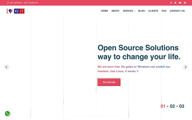 KV IT - Solutions Pvt. Ltd. website