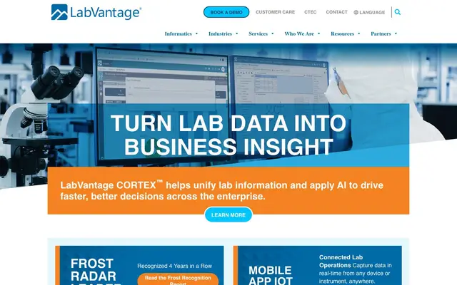 LabVantage Solutions Private Limited website