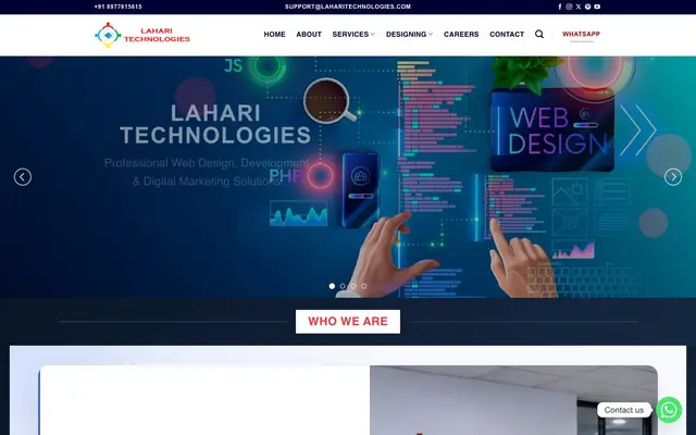 Lahari Technologies website