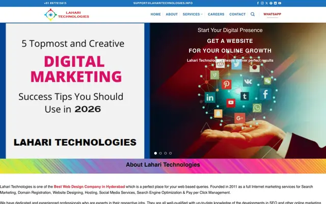 Lahari Technologies website