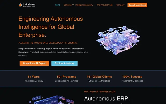 Lakshana Technologies Pvt. Ltd. website