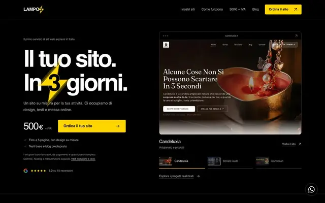 Lampo3.com website