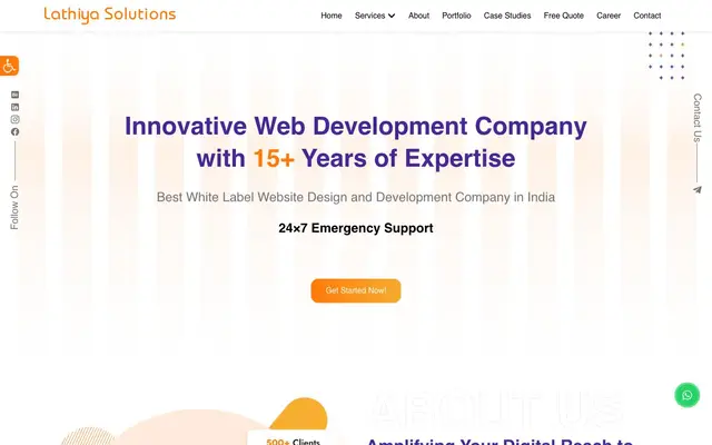 Lathiya Solutions website