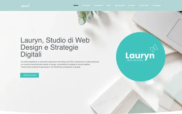 Lauryn web design e marketing studio website