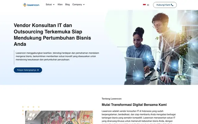 PT Lawencon Internasional - IT Outsourcing Indonesia website
