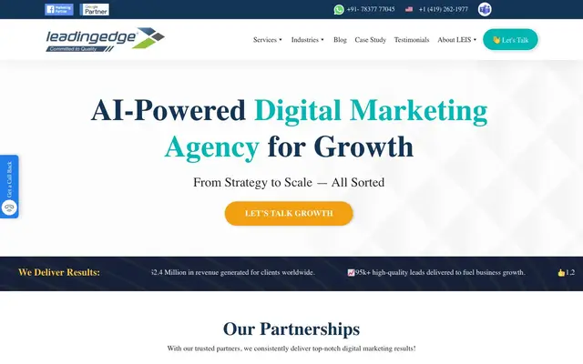 Leading Edge Info Solutions website
