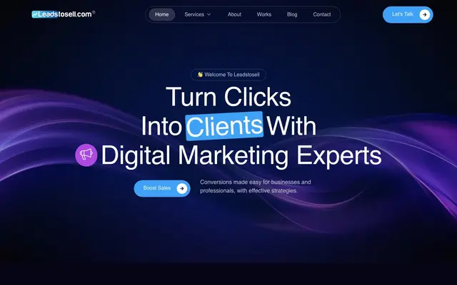 Leadstosell website