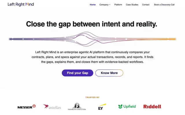 Left Right Mind - Digital Technology, Design Studio website