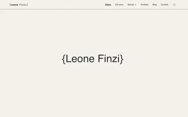 Leone Finzi Web Design website