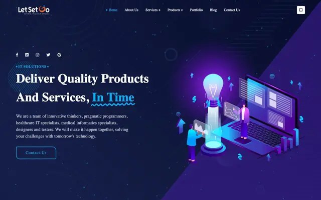 Let Set Go Software Development and Testing website