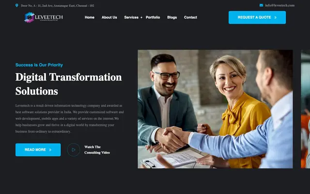 Leveetech website