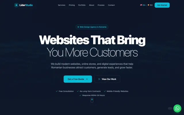 Lidar Studio website