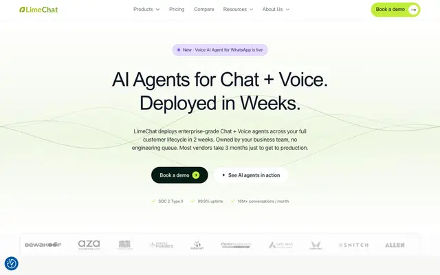 LimeChat website