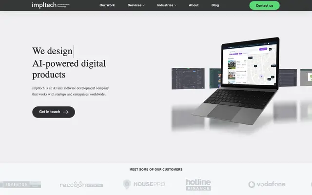 Limeup — Сustom Software Development Company website