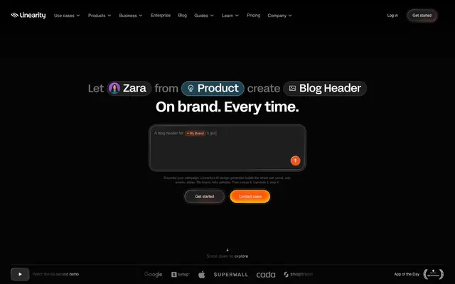 Linearity website