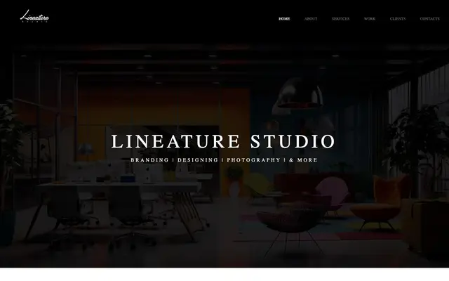 Lineature Studio website