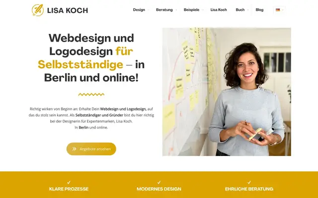 Lisa Koch – Webdesign & Branding website