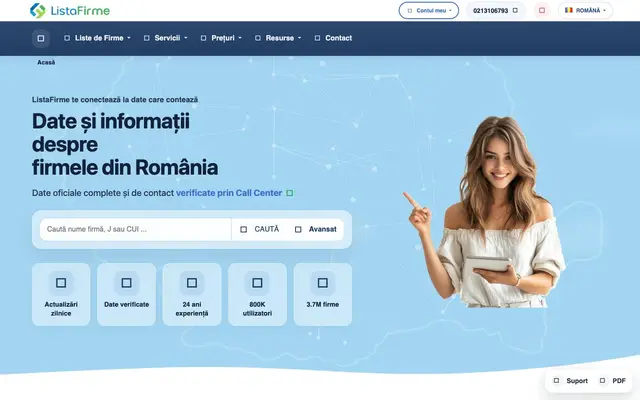 Lista Firme website