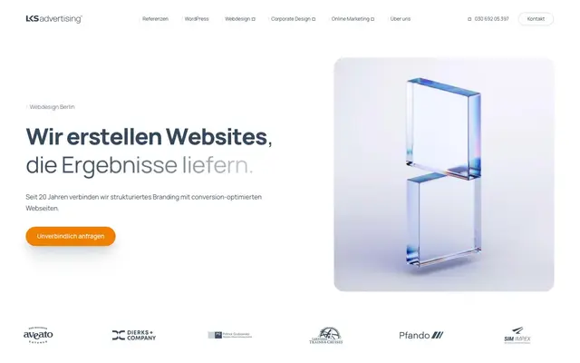 LKS ADVERTISING Webdesign Berlin website