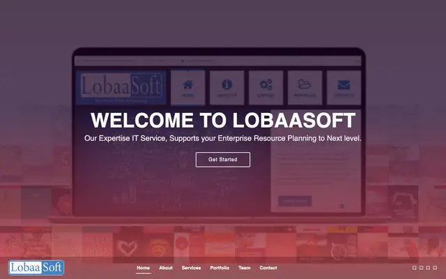 LobaaSoft Technologies website