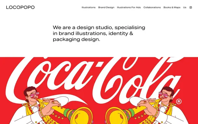 Locopopo Illustration Design Studio website