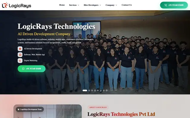 LogicRays Technologies Pvt Ltd website